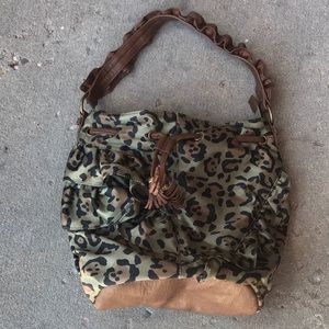 Jessica Simpson leopard print handbag